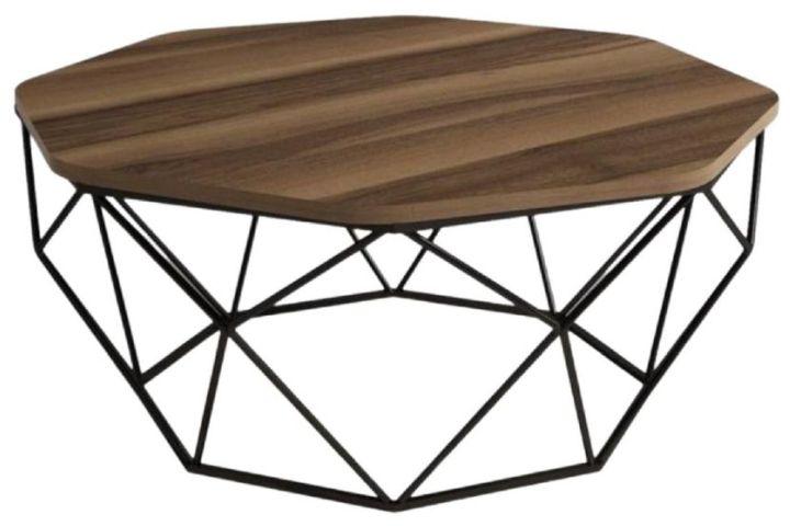 MAH047 Wooden Iron Coffee Table