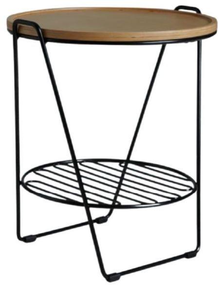 MAH067 Wooden Iron Side Table