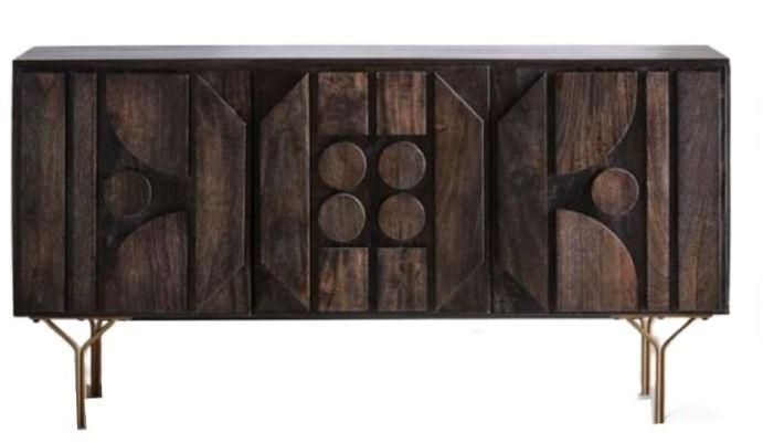 MAH113 Wooden Iron Sideboard