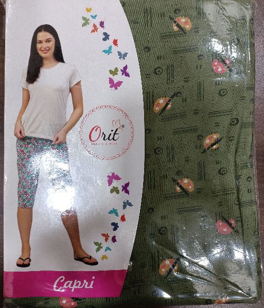 Ladies Casual Wear Cotton Capri at Rs 100/piece, Ladies Capris in Indore