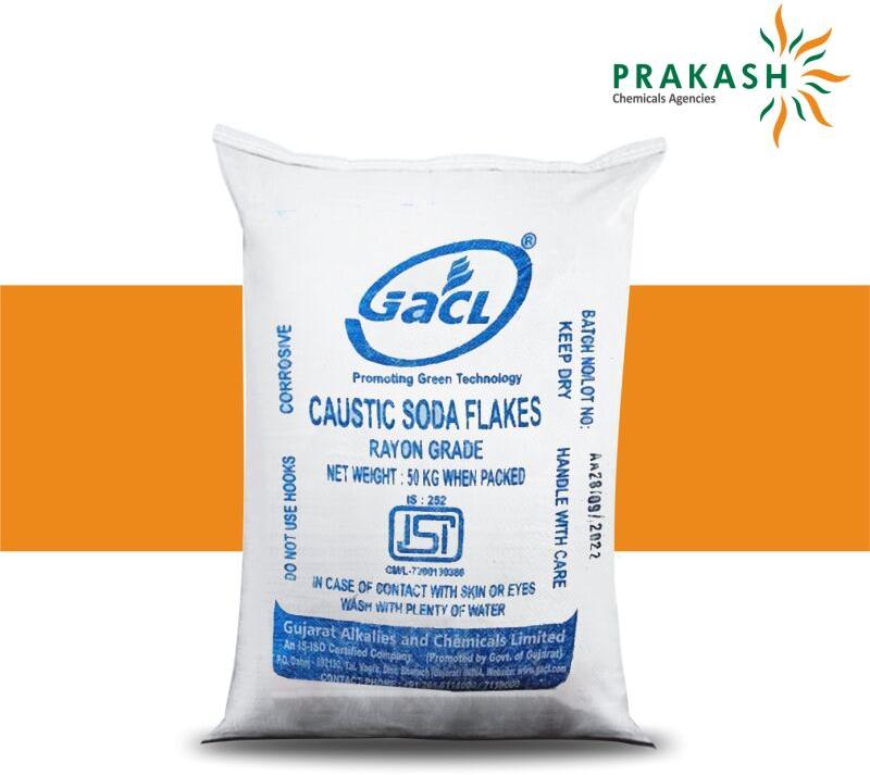 India Gacl Caustic Soda Flakes, for Industrial, Size : 50 KG