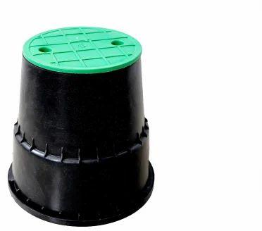 Round 6 Inch Plastic Hdpe Chamber Cover, Color : Green Black