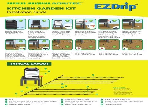 Polished Drip Irrigation Kit, Color : Black