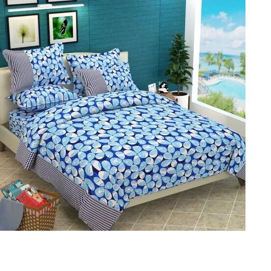 Poly Cotton Bedsheet, Design : Printed