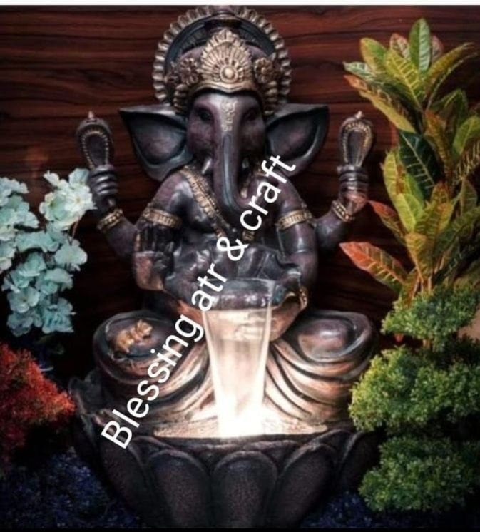 Fiber LED Ganesh Water Fountain, for Indoor, Lighting Color : Multicolor