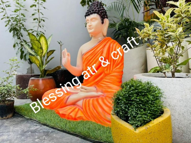 Polished Medium Buddha Statues, For Garden, Home, Office, Shop, Size : 4feet