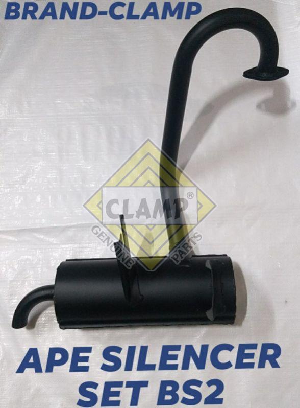 Color Coated APE Piaggio BS-2 Three Wheeler Silencer, for Automotive Industry, Shape : Cylindrical
