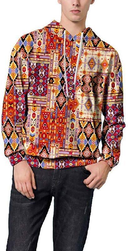 Cotton Mens Printed Sweatshirt, Occasion : Party Wear