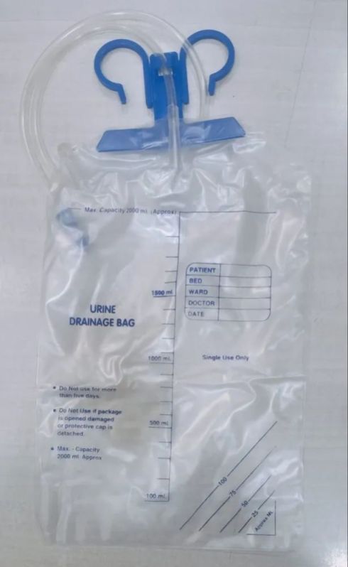 Transparent Printed Tpe Film Urine Drainage Bag, Feature : Bio-Degradable