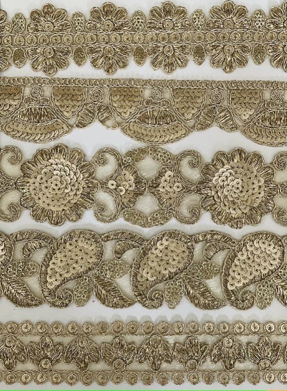 Embroidered Lace, for Garments, Feature : Good Quality, Impeccable Finish