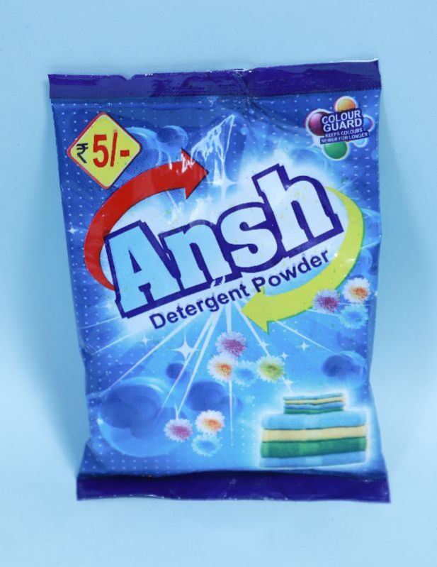 90gm Ansh Detergent Powder, for Cloth Washing, Packaging Type : Plastic Packet