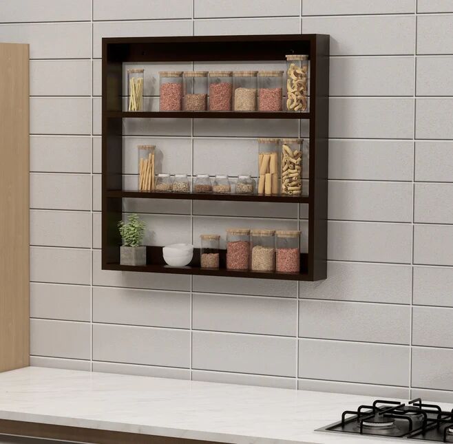 Big Wooden Kitchen Wall Shelf