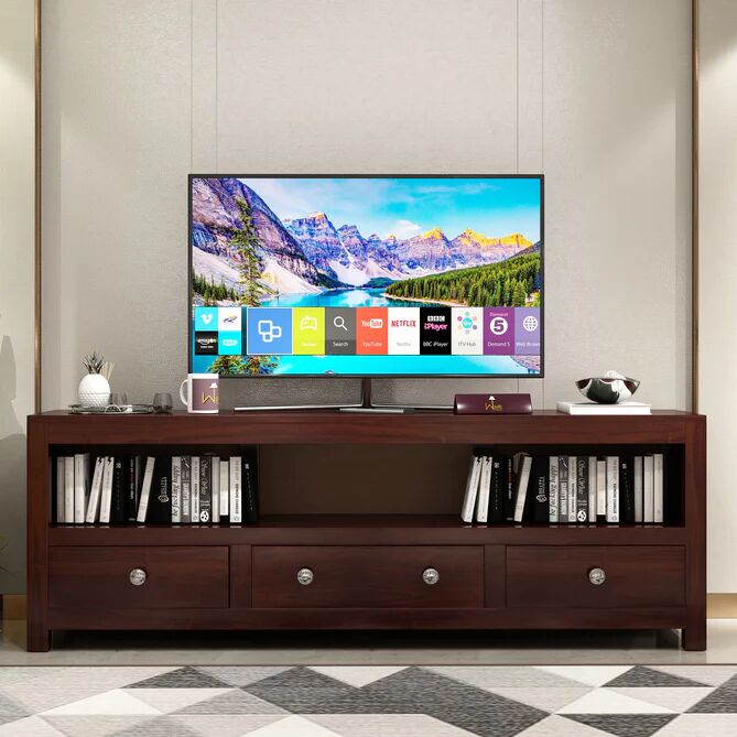 Wooden TV Cabinet, Size : 152.4 x 40 x 55 cm