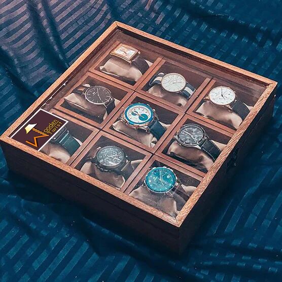 Wooden Watch Box, Color : Brown