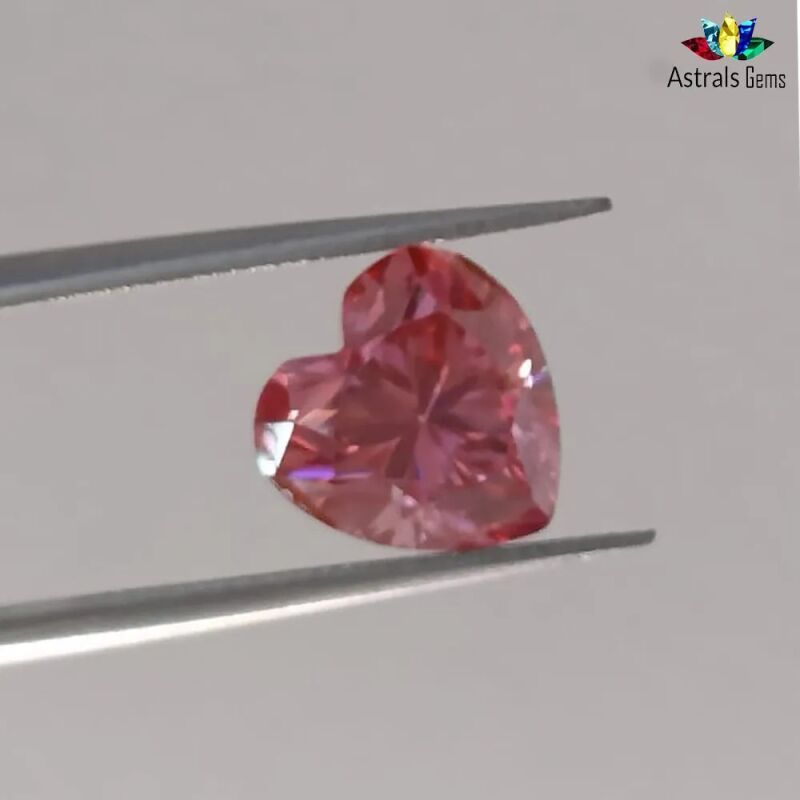 Pink Moissanite Diamond, Packaging Type : Box