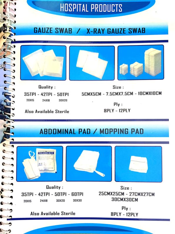 Gauze Swab, Color : White