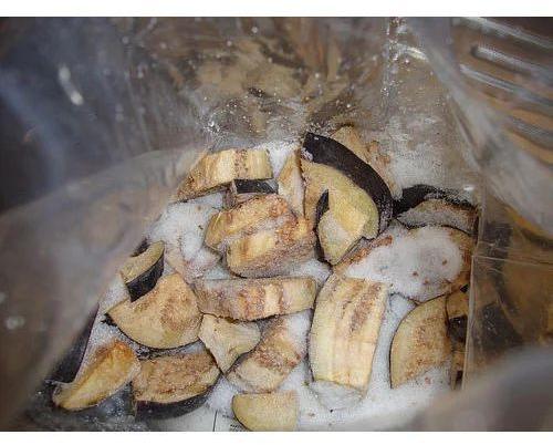 Creamy Common Frozen Brinjal, for Cooking, Packaging Type : Plastic Packet