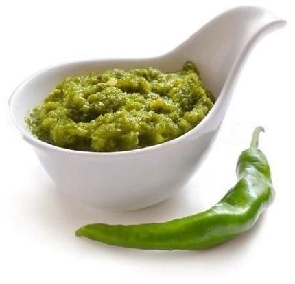 Green Chilli Paste, for Cooking, Fast Food, Feature : Hygenic, Non Harmful