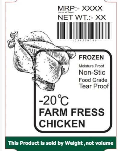 Custom And Blank Labels For Frozen & Chiller Meat