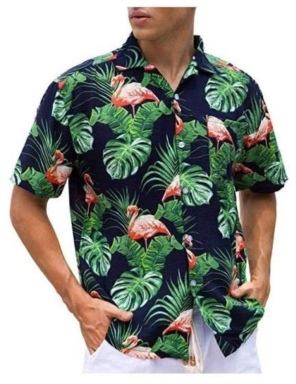 Beach Wear Half Sleeve Shirt, For Anti-wrinkle, Size : M, Xl, Xxl