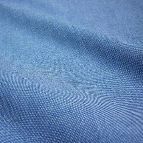Chambray Cotton Fabric, for Garments, Pattern : Plain