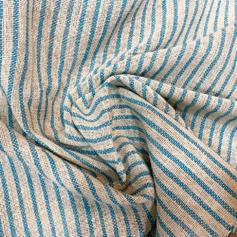 Striped Cotton Fabric, for Making Garments, Feature : Fine Finishing