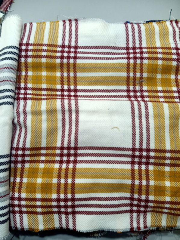 Yarn dyed shirting check fabric, for Garments, Blazer, Jacket Coat Making, Width : 58