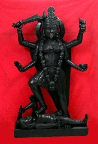 Black Marble Mahakali Statue, for Shiny, Dust Resistance, Packaging Type : Thermocol Box, Carton Box