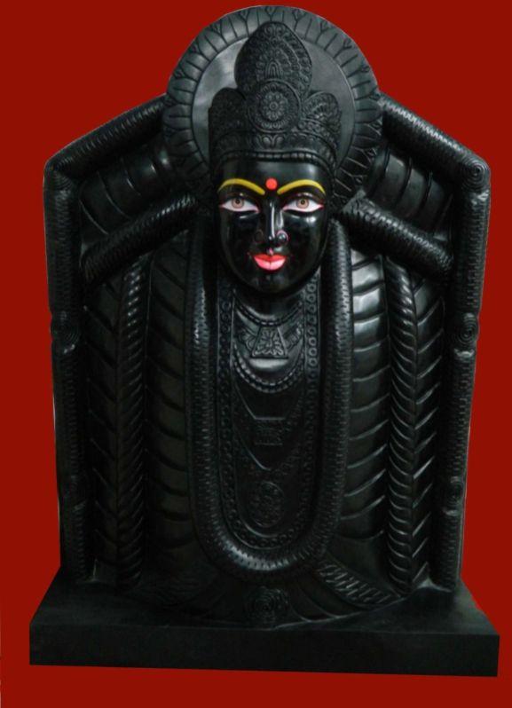 Black Marble Sharda Maa Statue, for Shiny, Dust Resistance, Packaging Type : Thermocol Box, Carton Box