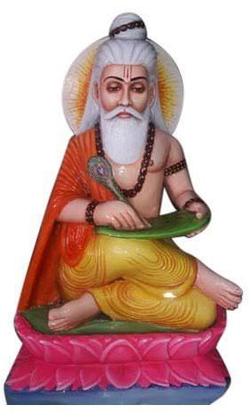White Marble Valmiki Statue, for Shiny, Dust Resistance, Packaging Type : Thermocol Box, Carton Box