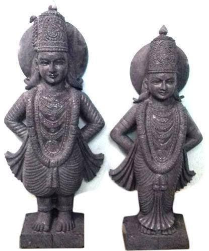 Marble Vitthal Rukmani Statue