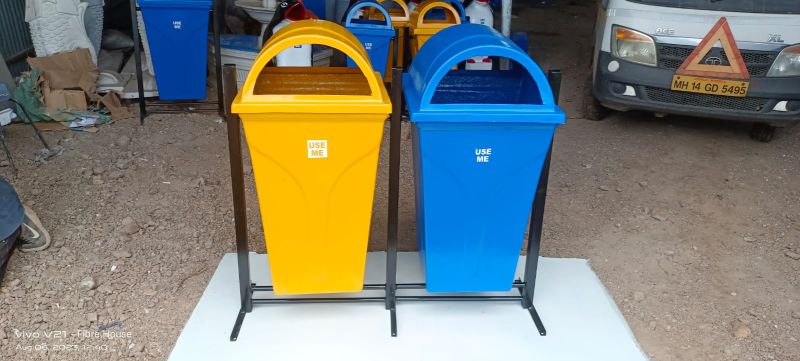 Blue Rectangular Plain FRP Dustbins