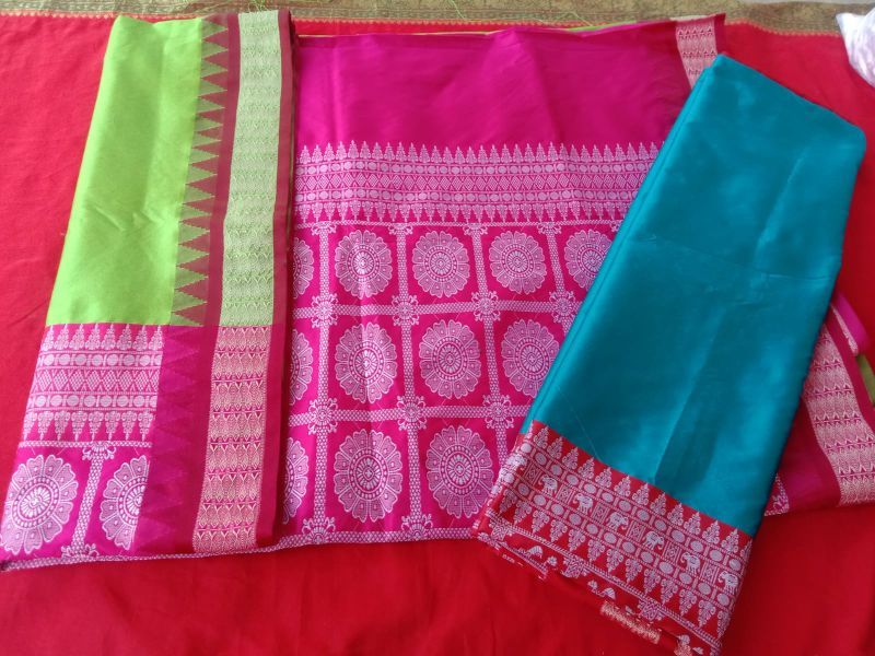 Hand Painted Organza Silk Saree, Feature : Anti-Wrinkle