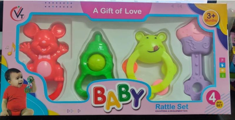 Plastic Baby Rattle Set, Age Group : 1-3 Years