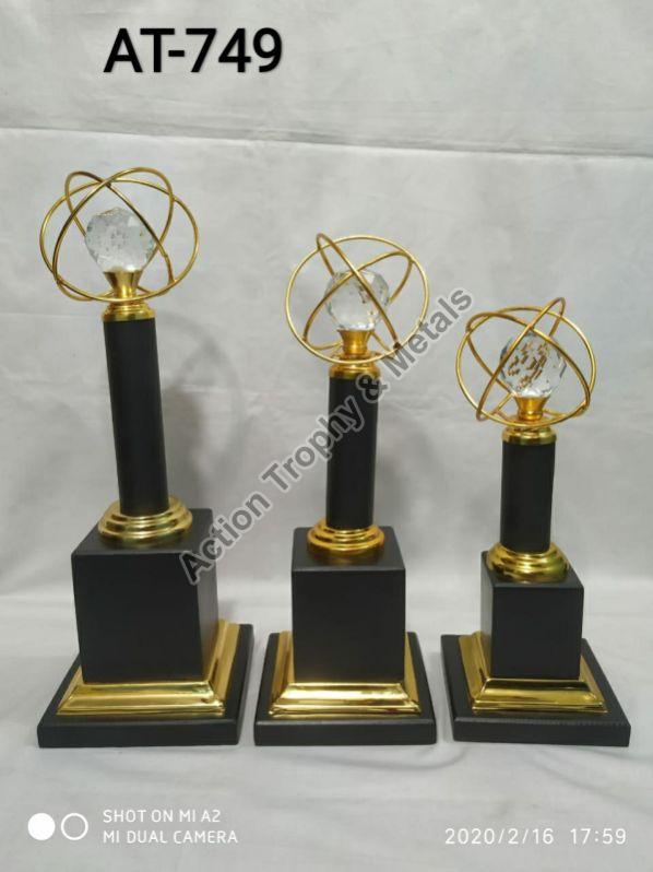 13 Inch Ring Diamond Trophy, for Awards, Feature : Attractive Look, Fine Finished, Shiny