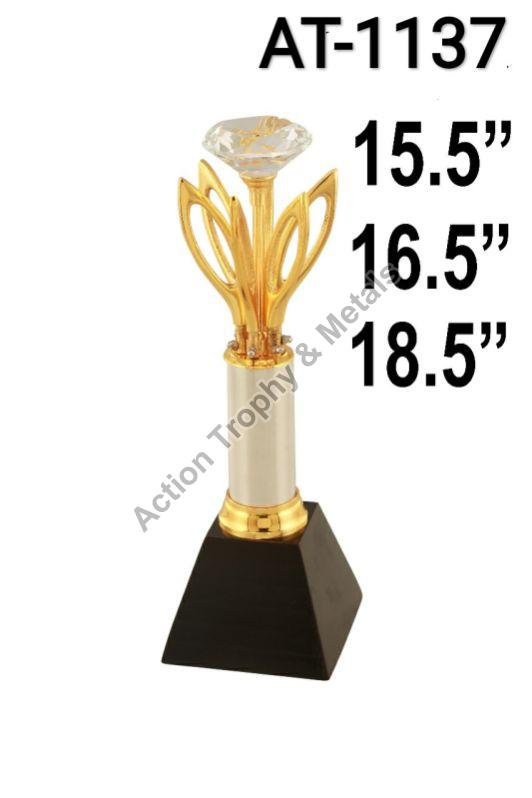 14 Inch Lotus Trophy, For Awards, Feature : Attractive Look, Fine Finished, Long Lasting, Shiny