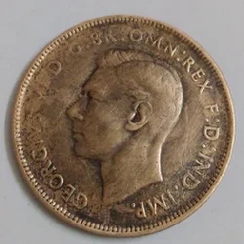 Brass 1941 Australian Old Coin, Size : 0-5cm