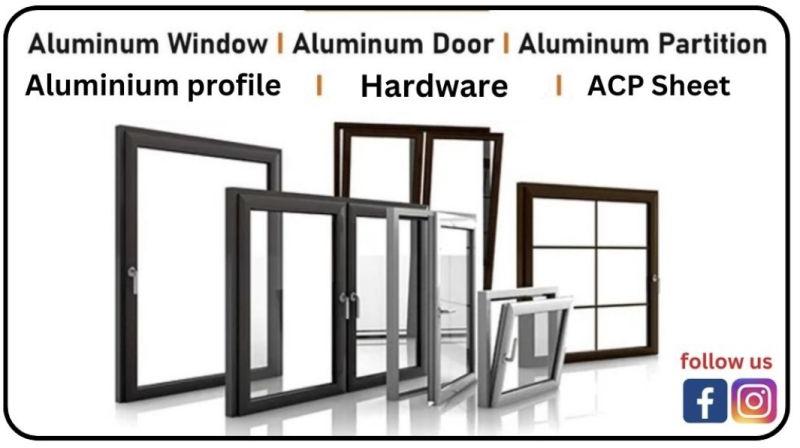 Rectangular aluminum window, Open Style : Hinged
