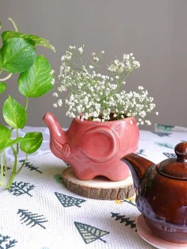 Ceramic Elephant Vase