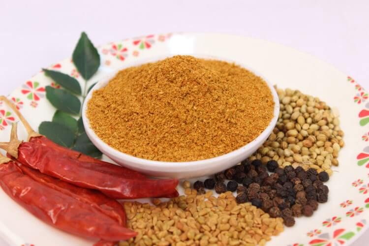 Blended Organic Sambar Powder, For Cooking, Spices, Food Medicine, Certification : Fssai Certified