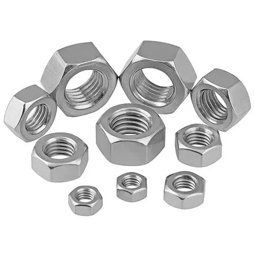 Standard Stainless Steel Hex Nuts, Color : Grey, Black
