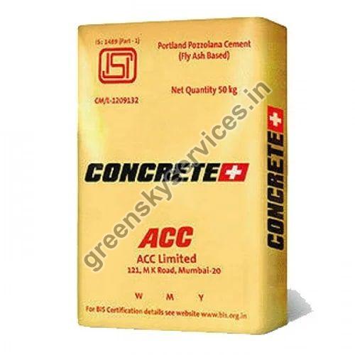 ACC Concrete Plus PPC Cement, for Construction Use, Packaging Type : Plastic Bag