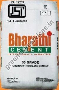 Bharathi 53 Grade Cement, for Construction Use, Form : Powder