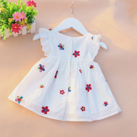 Girls Frock, Raw Material Used:Cotton