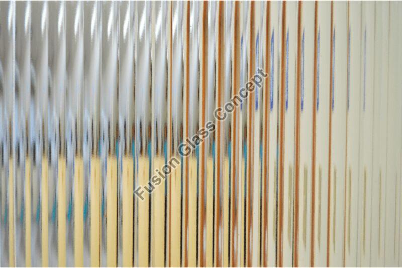 Square Fluted Glass, Color : Transparent