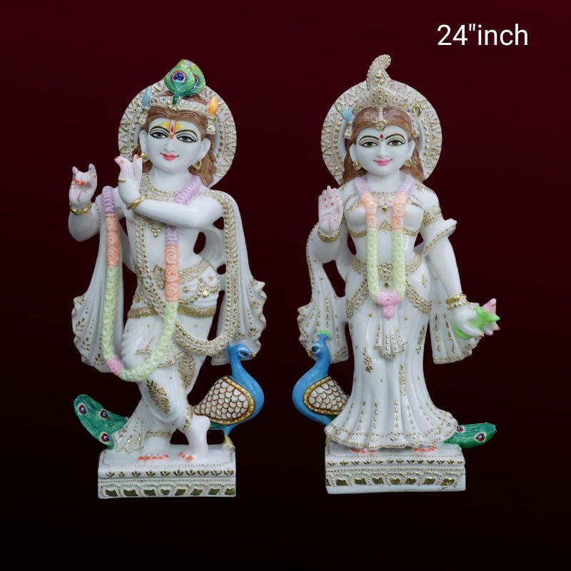 24 Inch Radha Krishna Statue, For Office, Home, Gifting, Garden, Religious Purpose, Packaging Type : Carton Box