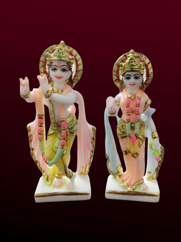 7 Inch Radha Krishna Statue, for Office, Home, Gifting, Garden, Religious Purpose, Packaging Type : Carton Box