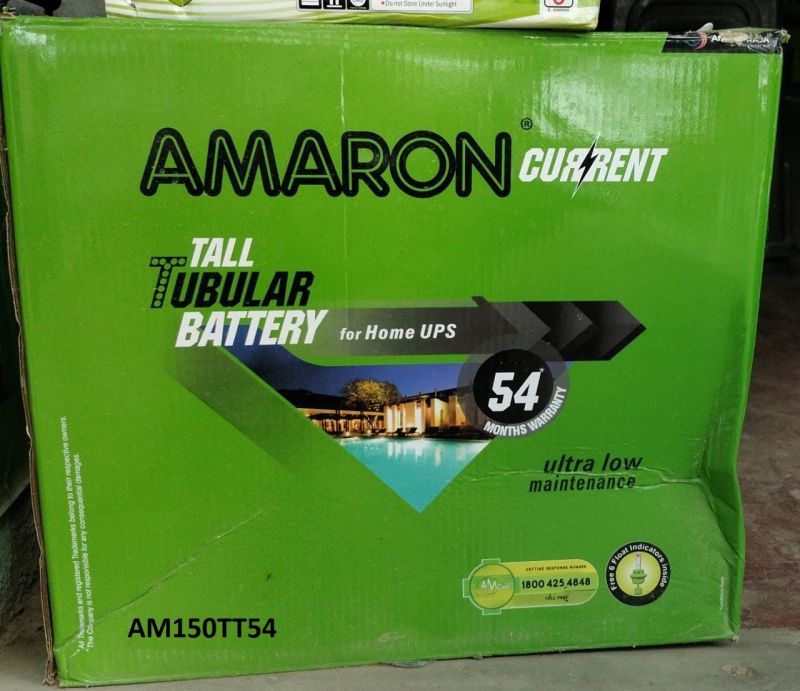 Amaron AR150TT54 Tall Tubular Battery, for Power Use, Feature : Fast Chargeable, Heat Resistance, Stable Performance