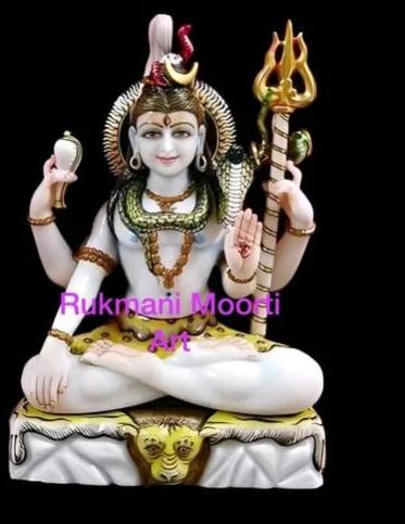 Temple Marble Shiva Statue