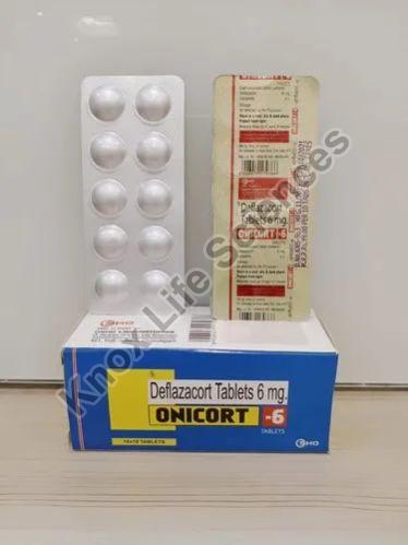 6mg Deflazacort Tablets, Packaging Type : Box